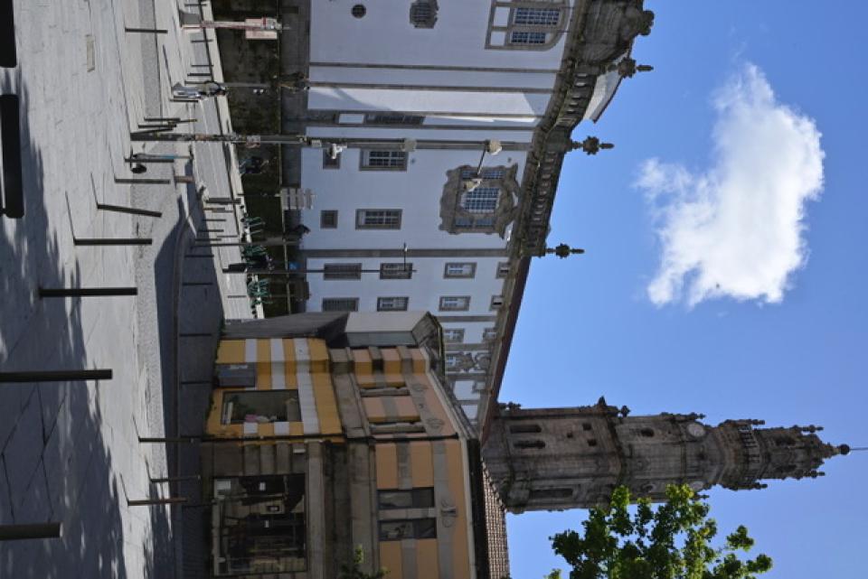 Headed to Mass at the Cathedral in Porto