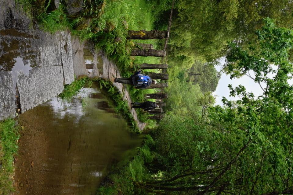 A glimpse of beautiful sites along the Camino and rainy conditions from Tui to Porrino